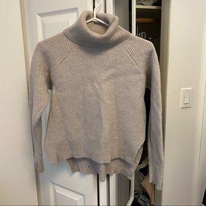 Aritzia turtleneck slit hem sweater